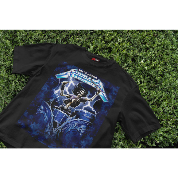 Band rock T-shirt | Vintage Metal Band Ride The Lightning T-Shirt - Picture 1 of 10